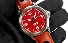 SINN 38,5 mm 656 MAZDA MX-5 Zoom Zoom Fliegeruhr rot Automatik FULL SET NA