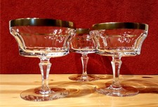 3x edle Champagnergläser