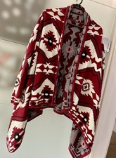 Damen Strickjacke Cardigan lang bunt Gr.36/38