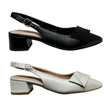 FRANCESCO BRUNELLI Damen Slingback spitz 5116 100% Leder