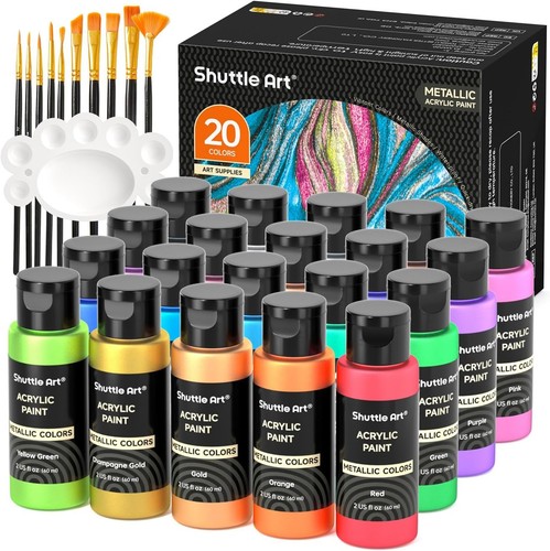 Acrylfarben set metallic - set,