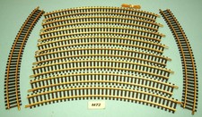 10 gebogene Gleise 6024 - R357,5 vom FLEISCHMANN H0 Modellgleis - sehr gut (M72)