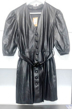 Sehr schönes schwarzes Leder Blusen, Kleid  Gr. 42 eventuelle 44