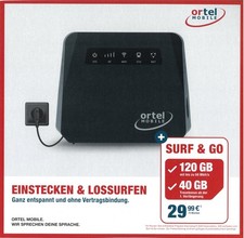 Mobiler WLAN Router mit Sim Karte 120 GB inklusive 30€ Guthaben WiFi 50Mbit/s