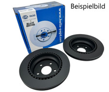 2x Bremsscheiben SCHWARZ für
