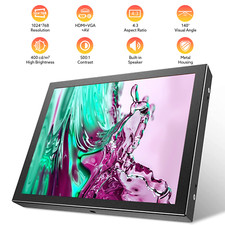 Eyoyo 8 Zoll kleiner Mini-Monitor Metallgehäuse HDMI/VGA/AV Video PC Bildschirm