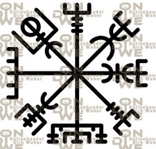 Aufkleber "Vegvisir" Autoaufkleber, Funaufkleber, Wikinger, Viking(1292)
