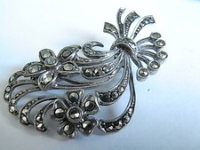 Antik Brosche Silber 835 und