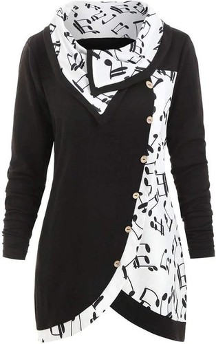 Damen tunika sweatshirt mit - damen,