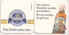 Brauerei Faust, Miltenberg - Bierdeckel "Die meisten Bestseller...."