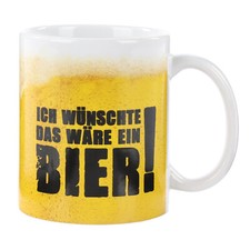 FunX Kaffeetasse Bier Lustiges Männergeschenk für Freund, Papa und Bruder