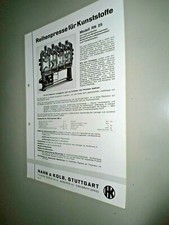 Alter Prospekt Maschinenbau um