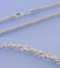 Echt 925 Sterling Silber Königskette vierkant 45 50 55 60 65 cm Länge 2mm Breite