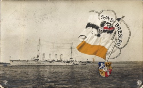 Deutsches kriegsschiff sms - ak,