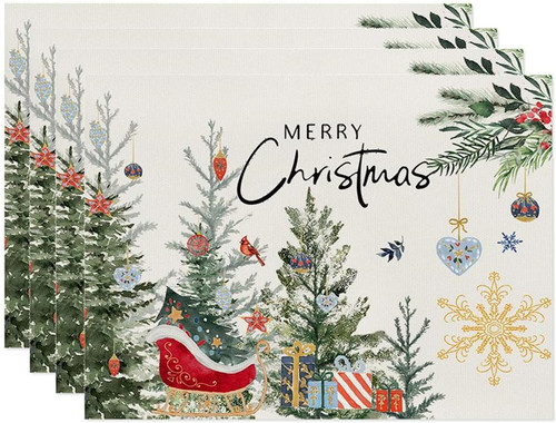 4er set platzset weihnachten - set,