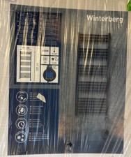 Elektrischer Badheizkörper Winterberg 600 W 120 cm x 60 cm Schwarz matt