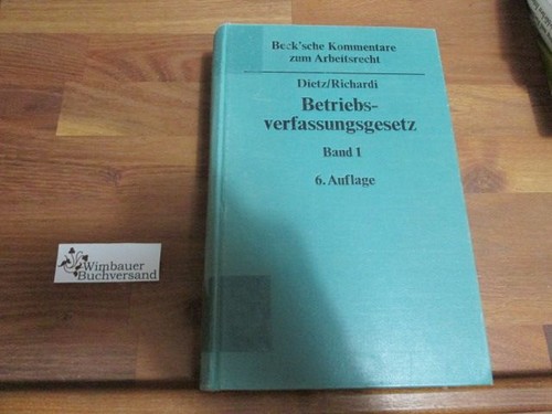 Betriebsverfassungsgesetz - , bd