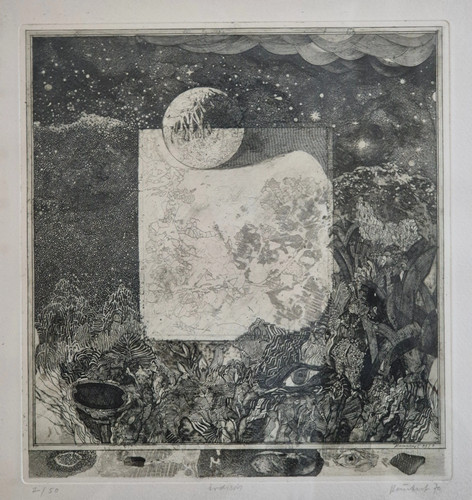 Radierung surrealismus - radierung, (xx)