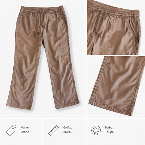 Crane damen hose - taupe, gr