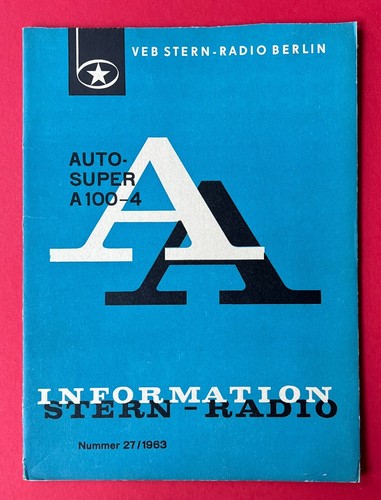 Ddr rft information veb stern - information,
