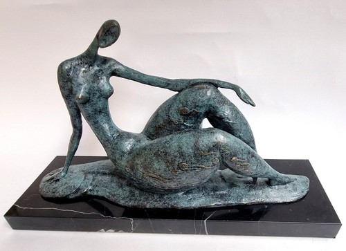 Bronze skulptur nude - bronze, frau