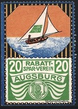 Reklamemarke augsburg - reklamemarke,