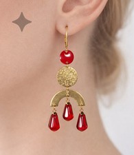 Ohrringe GRANATAPFEL handmade