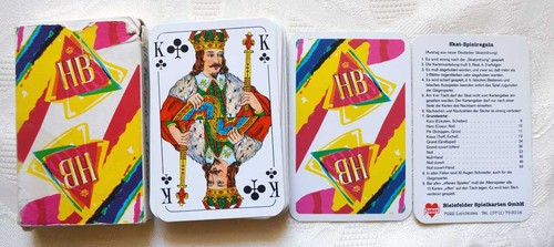 Alte spielkarten skat von - von, hb