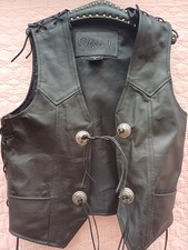 Leder Weste Größe S Peschls