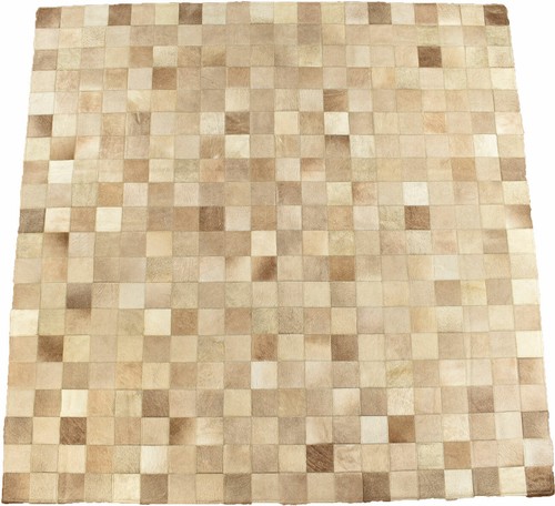 Kuhfell teppich grau beige - grau,