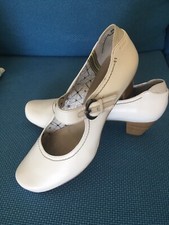 MARC Shoes Pumps Damen High Heels Peep Toes Banja Gr 42 Leder weiß Absatz 6 cm