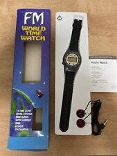 FM World Time Radio Watch, UKW Radio, Taschenrechner 