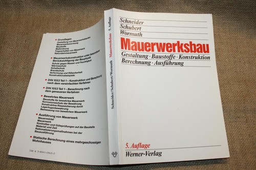 Fachbuch maurer hausbau mauern - fachbuch,