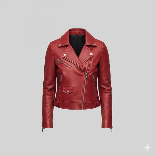 Damen lederjacke rot echt - lederjacke,