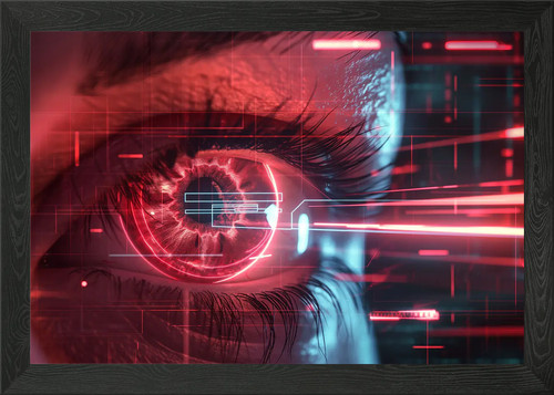 Futuristischer iris scanner - futuristischer,