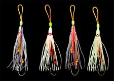 DEGA UV Octopus Beifänger-Vorfach 2 Haken Größe 2/0  UV-aktiven Oktopussen 12cm