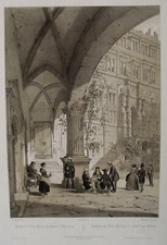 Studenten Band Mütze Burschenschaft Corps Alt-Heidelberg Schloß Wein Pfeife 1844