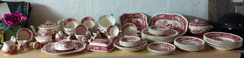 Spode pink tower geschirr - tower, set