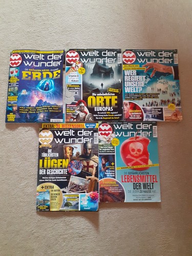 Welt der wunder zeitschrift - welt, 5