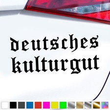 Deutsches Kulturgut Aufkleber
