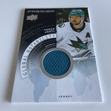NHL Card-Tomas Hertl-Global Notability Jersey-UD Premier 2023-24-Sharks