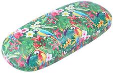 Buntes Hartschalen-Brillenetui mit Papagei-Design inkl Microfasertuch "Wildlife"