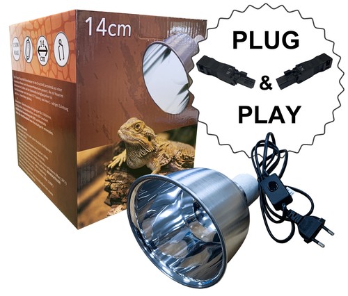 ø14cm terrarium klemmlampe - Ø14cm,
