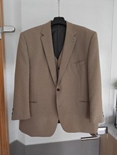 Sakko mit Weste aus Anzugbaukasten, Gr. 28 1/2, neu und ungetragen, hellbraun