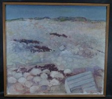 (B44) Ölgemälde "Steiniger