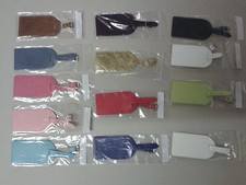 Menge 1 TOP QUALITÄT/BESTE LEDER GEPÄCKANHÄNGER/ETIKETTEN - HANDGEFERTIGT AUF LAGER