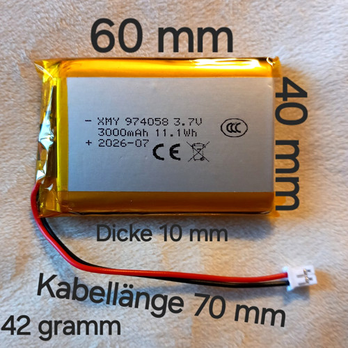 Lipo akku 3000mah 974058 - lipo,