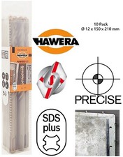  10 x Hawera Bosch SDS plus Hammerbohrer Betonbohrer Set Ø 12 mm L 150 - 210 mm 