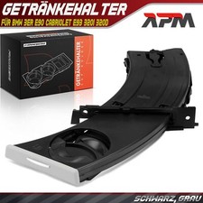 Getränkehalter Fahrerseite Links Schwarz Grau für BMW 3er E90 318i Touring E91