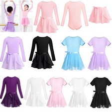 Ballettkleid Mädchen Ballett Trikot Baumwolle Ballettanzug Kinder Ballettkleid